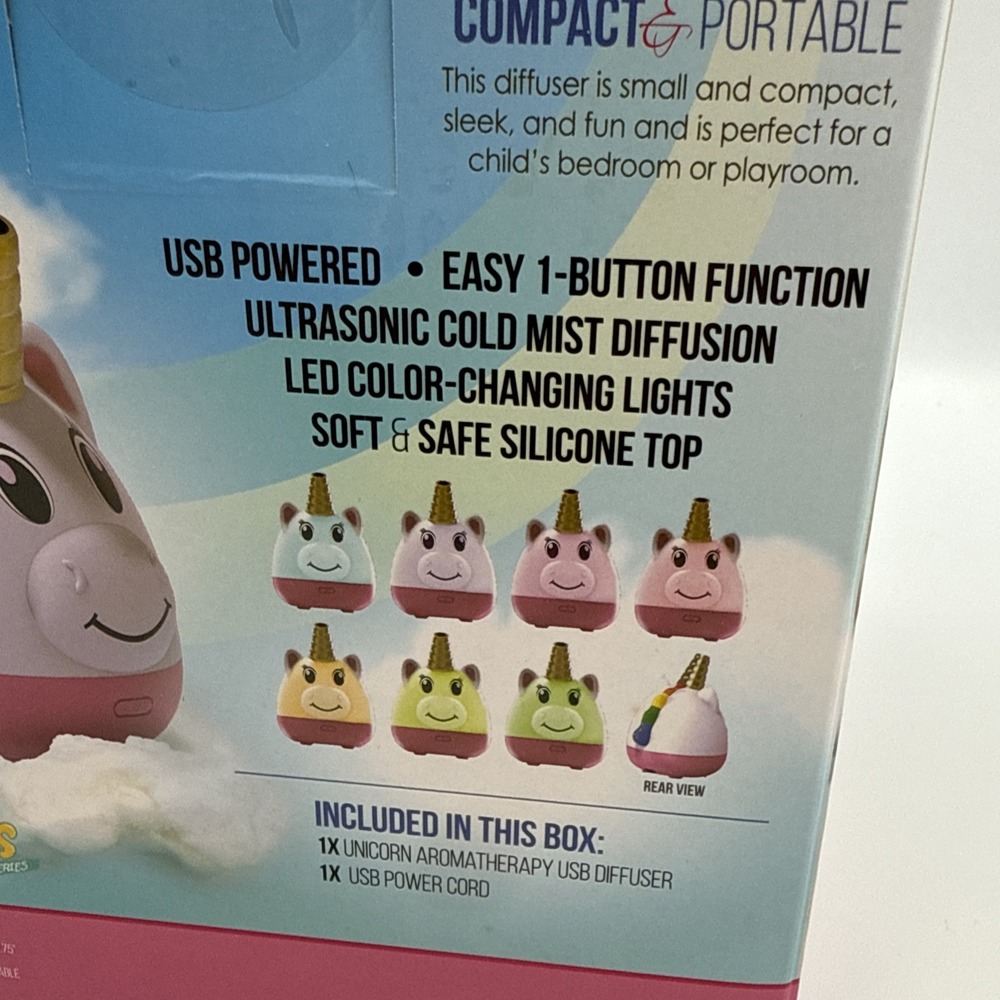 Aroma 2 Go Little ones all silicone unicorn aromatherapy diffuser. - Picture 3 of 4